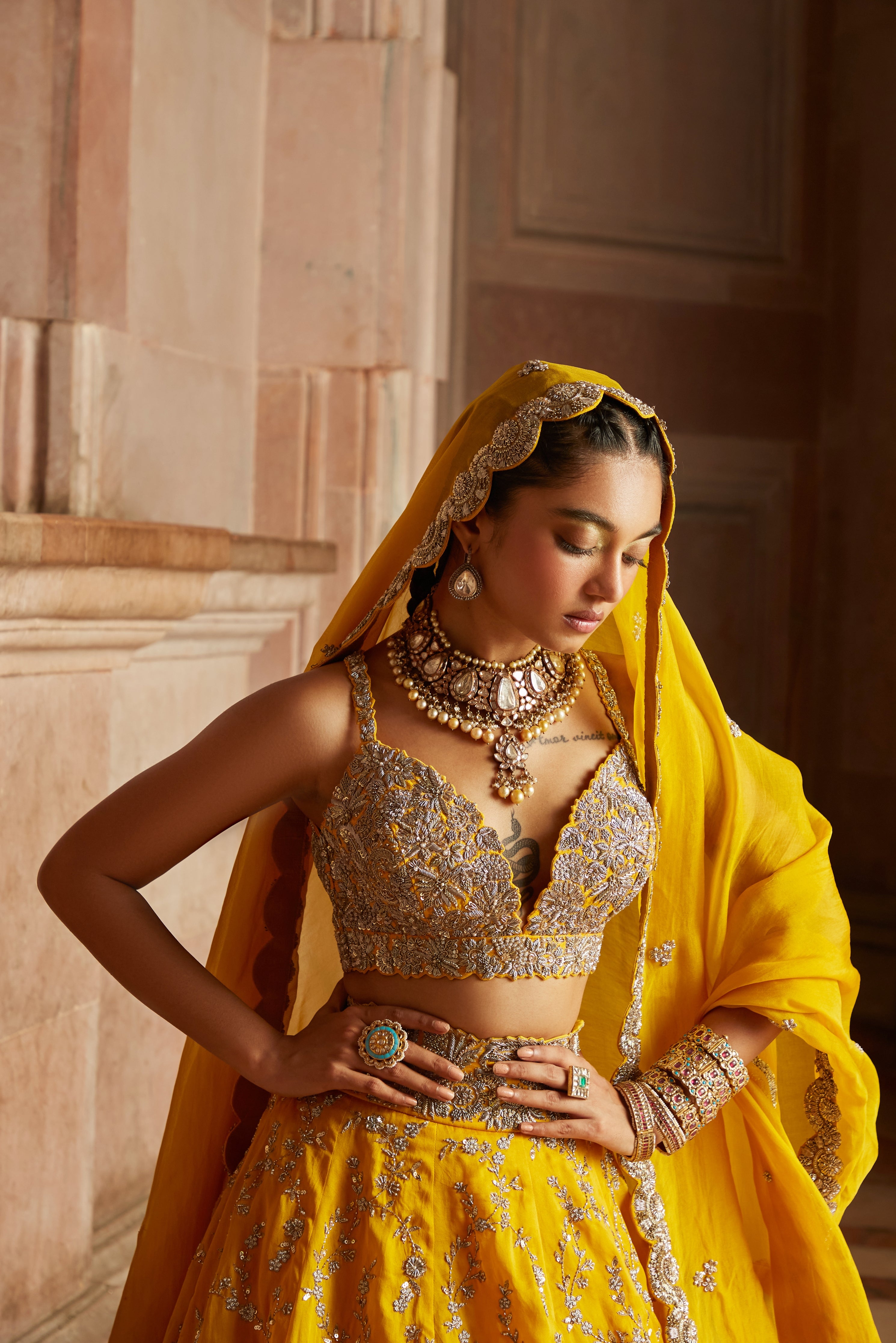 Lata Pearl Lehenga – Mrunalini Rao